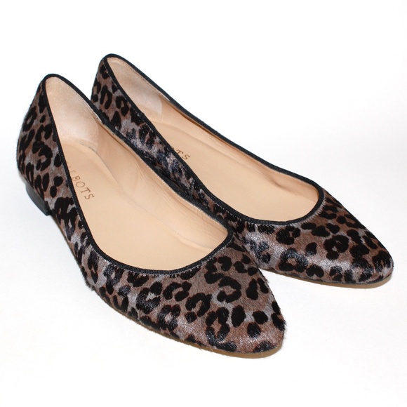 Talbots Leopard Print Ballet Flats in Calf Hair - Picture 5 of 14